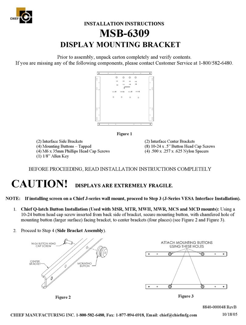 CHIEF MSB-6309 installation instructions