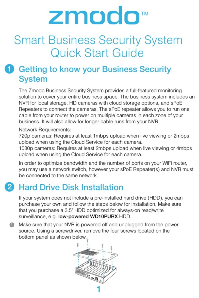 ZMODO Smart Business Security System quick start guide