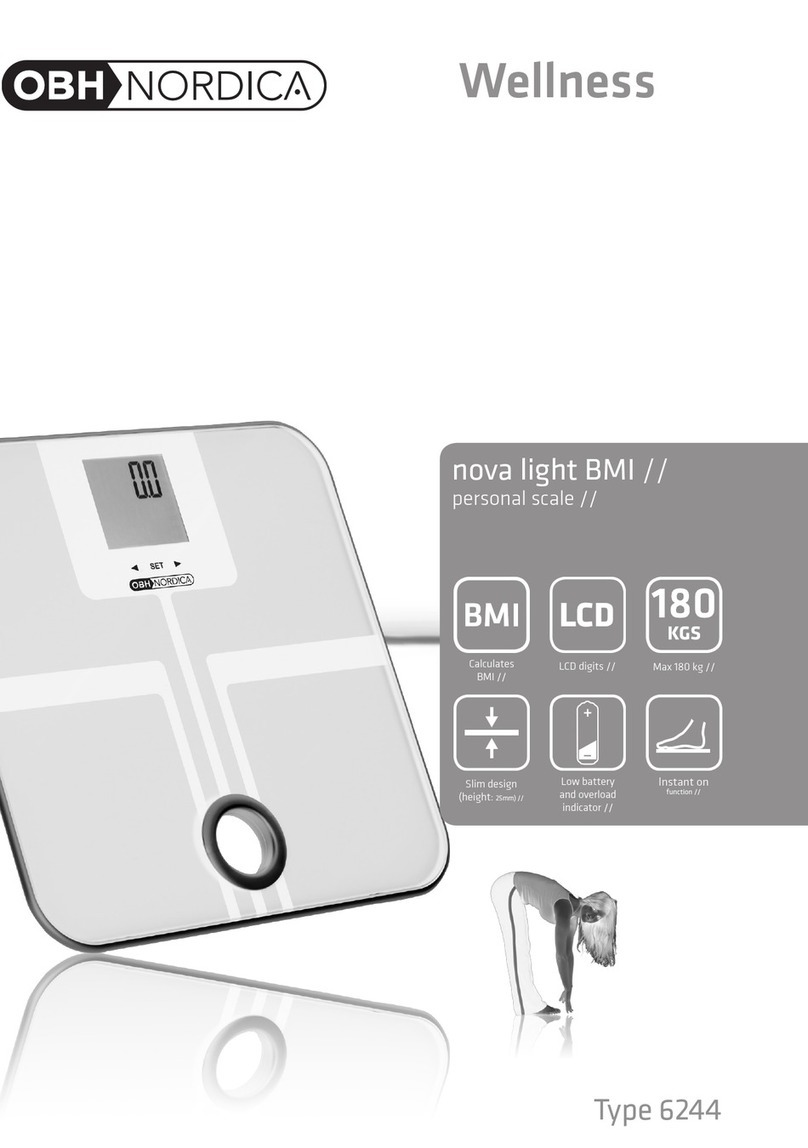 OBH Nordica nova light BMI instruction manual