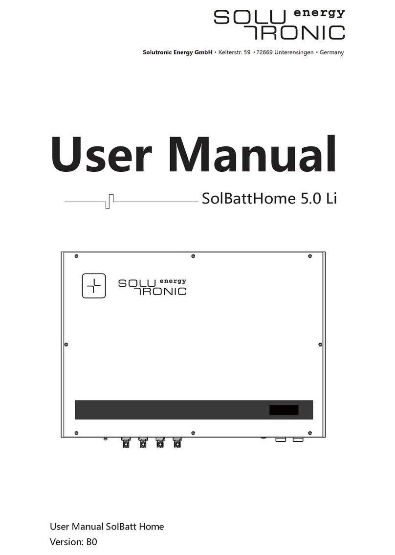 Solutronic SolBattHome 5.0 Li user manual Solutronic SolBattHome 5.0 Li user manual