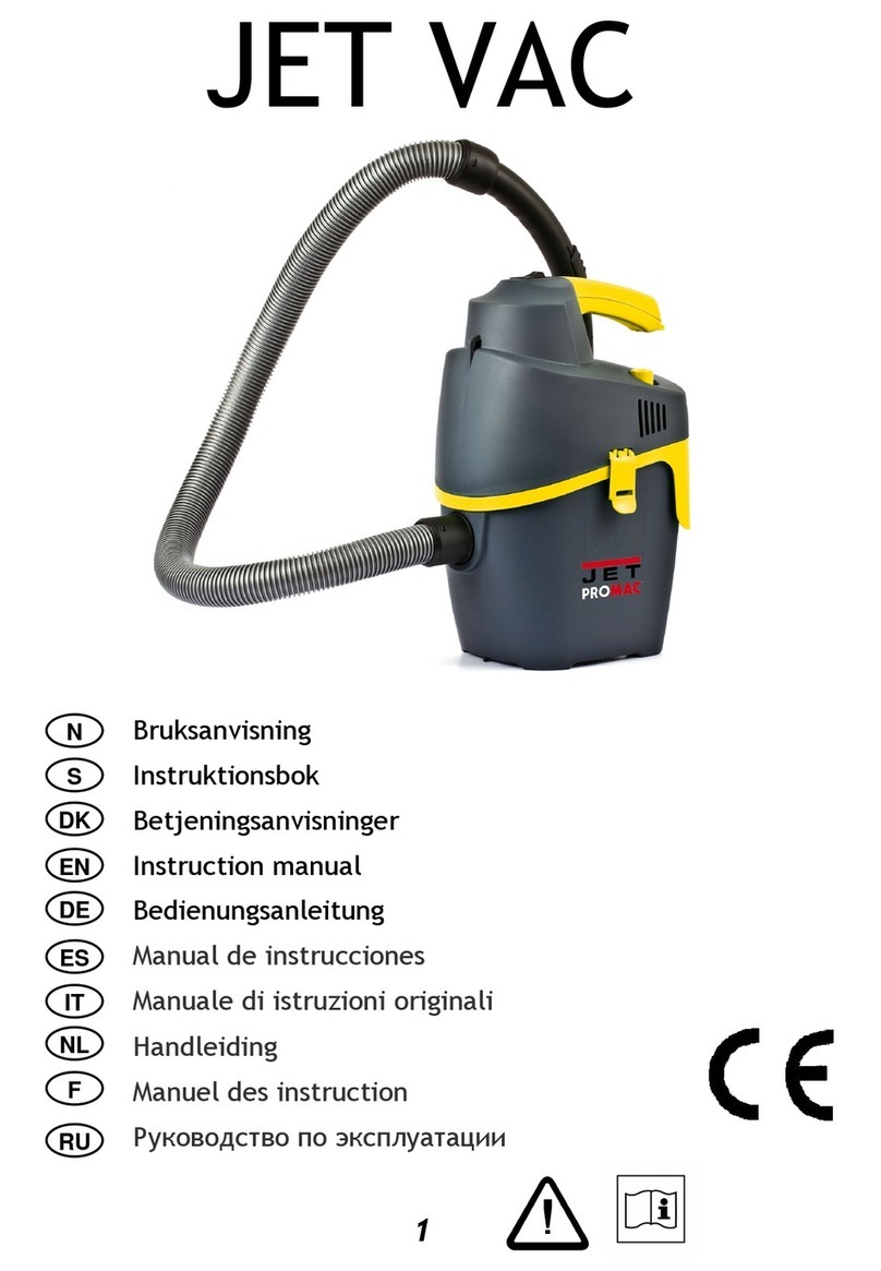 Promac JET VAC instruction manual
