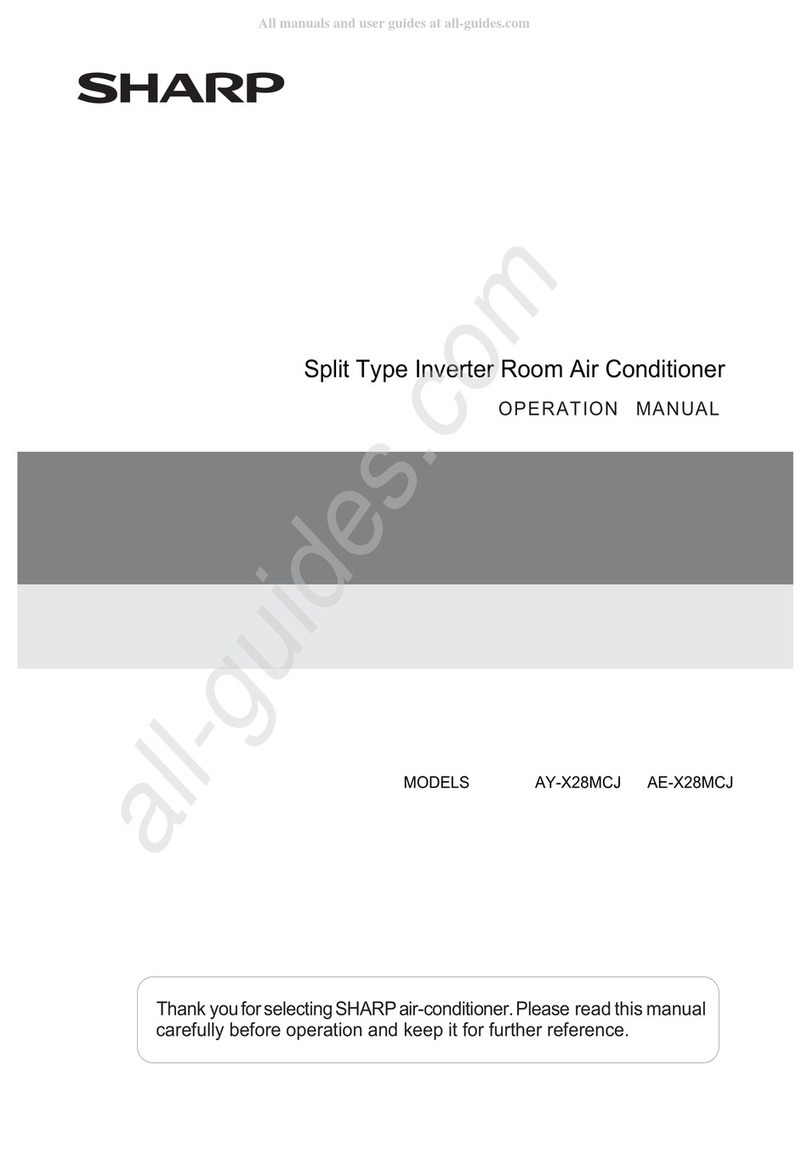 Sharp AY-XM28MCJ User manual