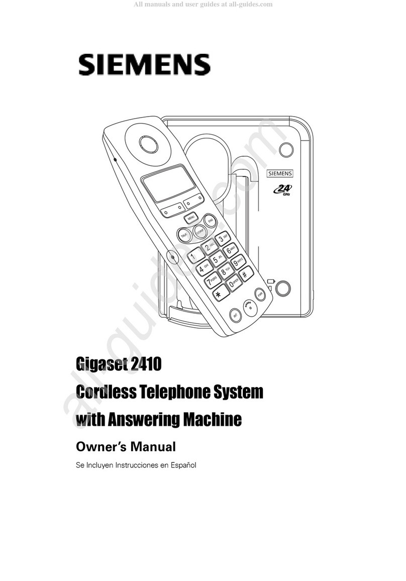 Siemens Gigaset 2410 User manual Siemens Gigaset 2410 User manual