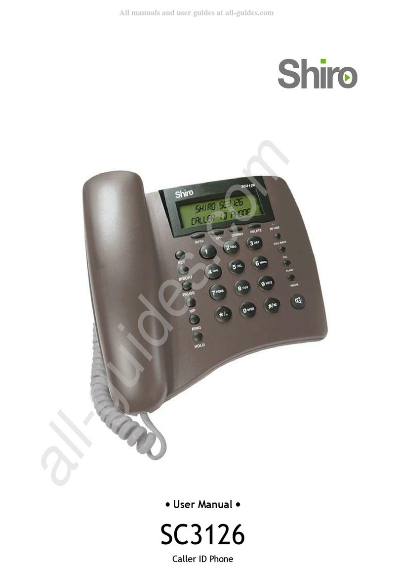 Shiro SC3126 User manual