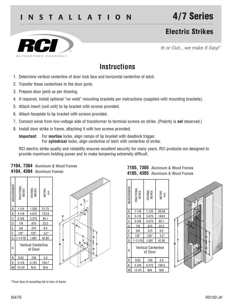 RCI 7 Series installation instructions