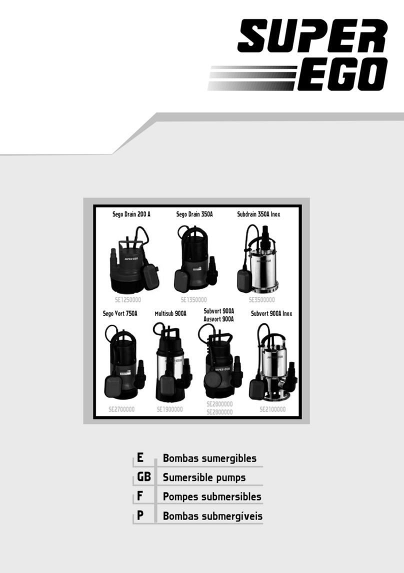 Super Ego Sego Drain 200 A instruction manual