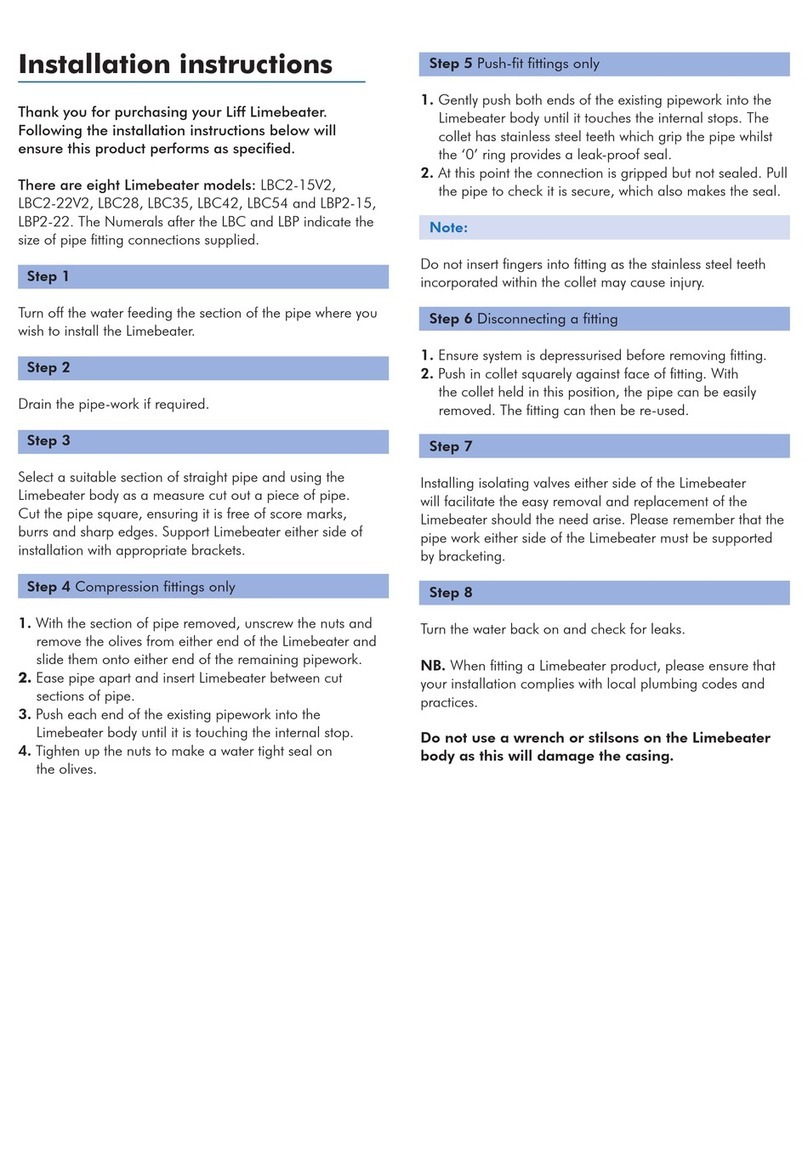 LIFF Limebeater Series installation instructions