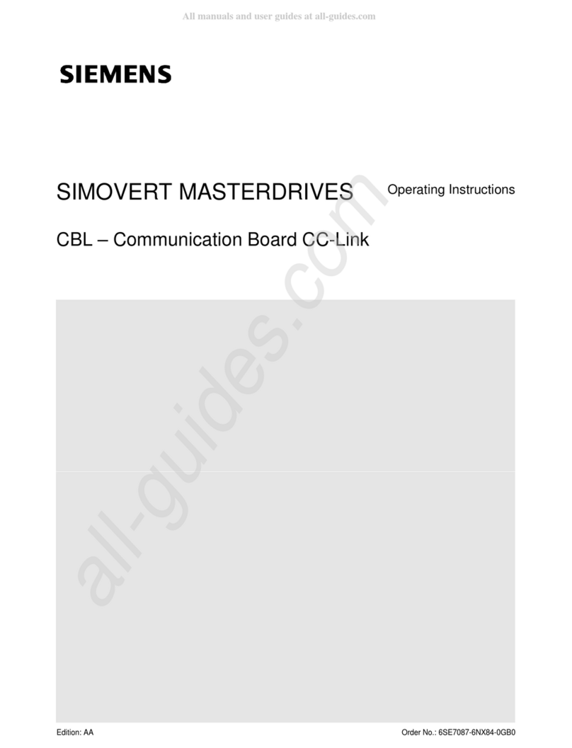 Siemens Simovert Masterdrive FANC-SB operating instructions Siemens Simovert Masterdrive FANC-SB operating instructions