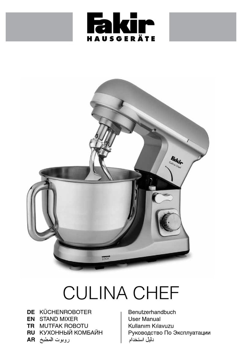 Fakir CULINA CHEF manual