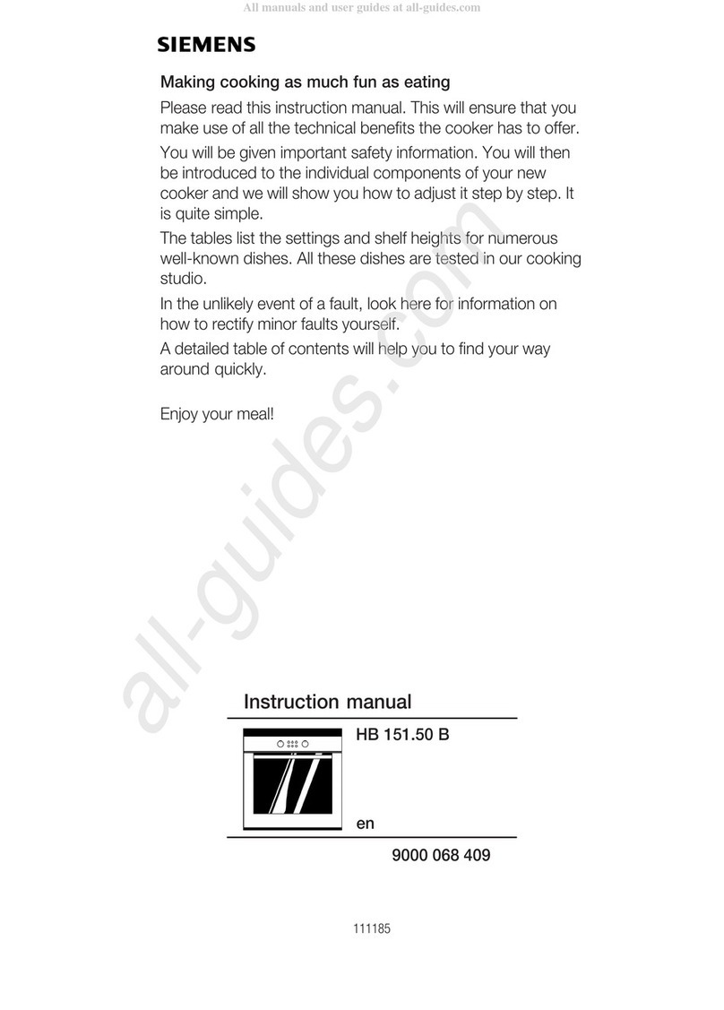 Siemens HB 151.50 B User manual