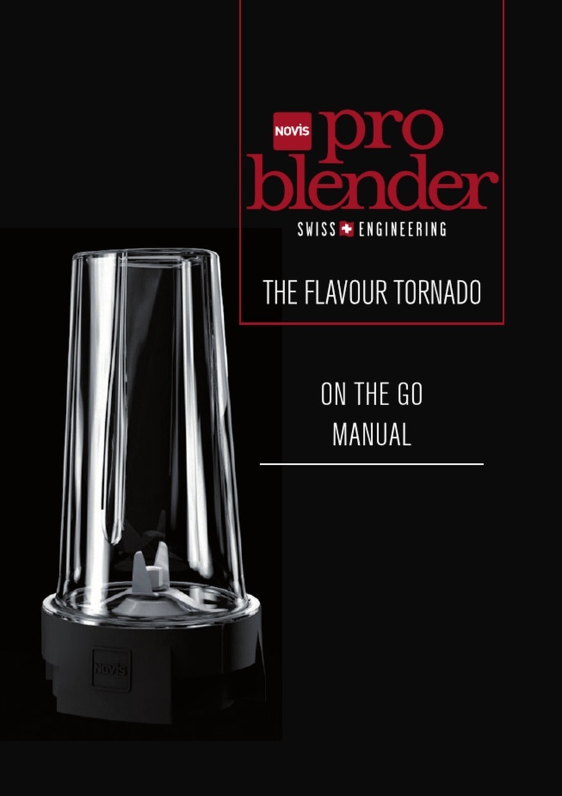 Novis Pro Blender The Flavour Tornado ON THE GO MANUAL