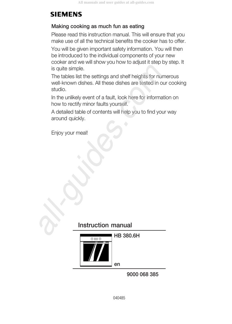 Siemens HB 380 6H Series User manual