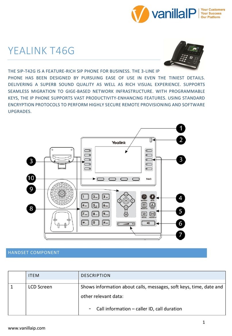 Yealink T46G Skype For Business Edition User manual