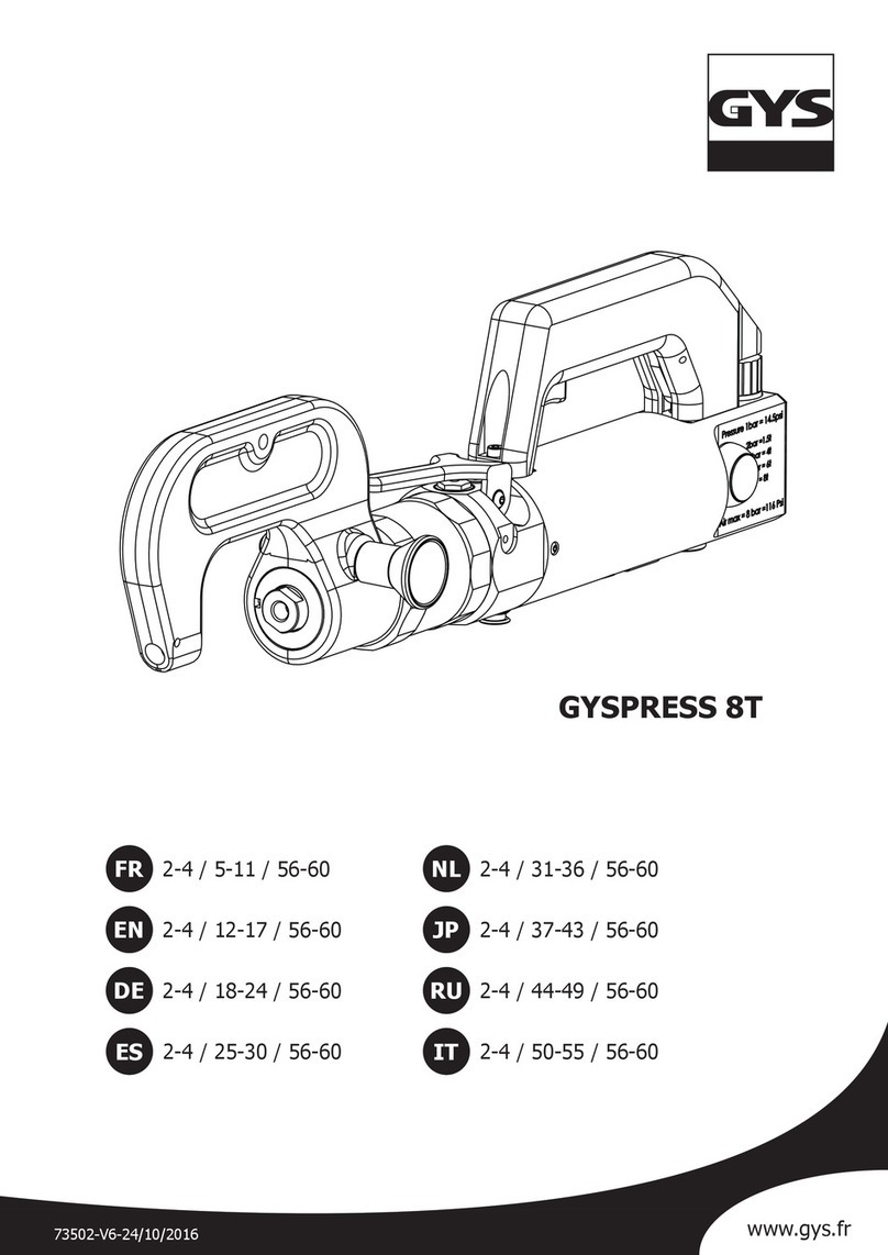 GYS GYSPRESS 8T manual