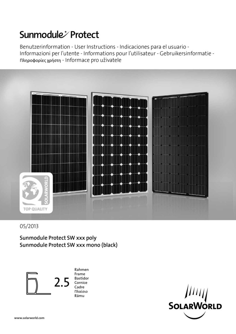 SolarWorld Sunmodule Protect Series User manual