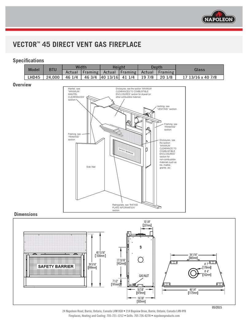 Napoleon VECTOR LHD45 User manual