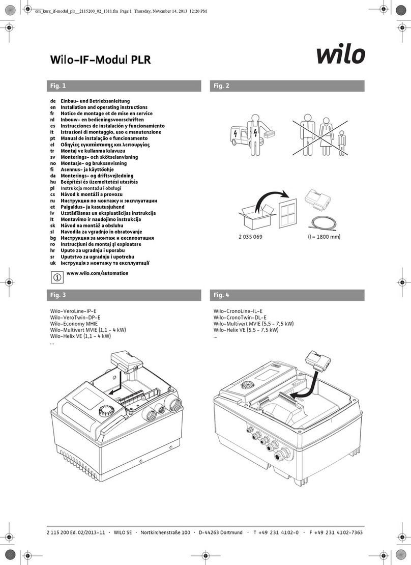 Wilo PLR User manual