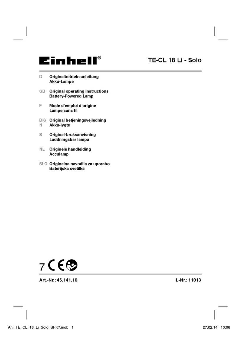 EINHELL TE-CL 18 Li H - Solo Original operating instructions