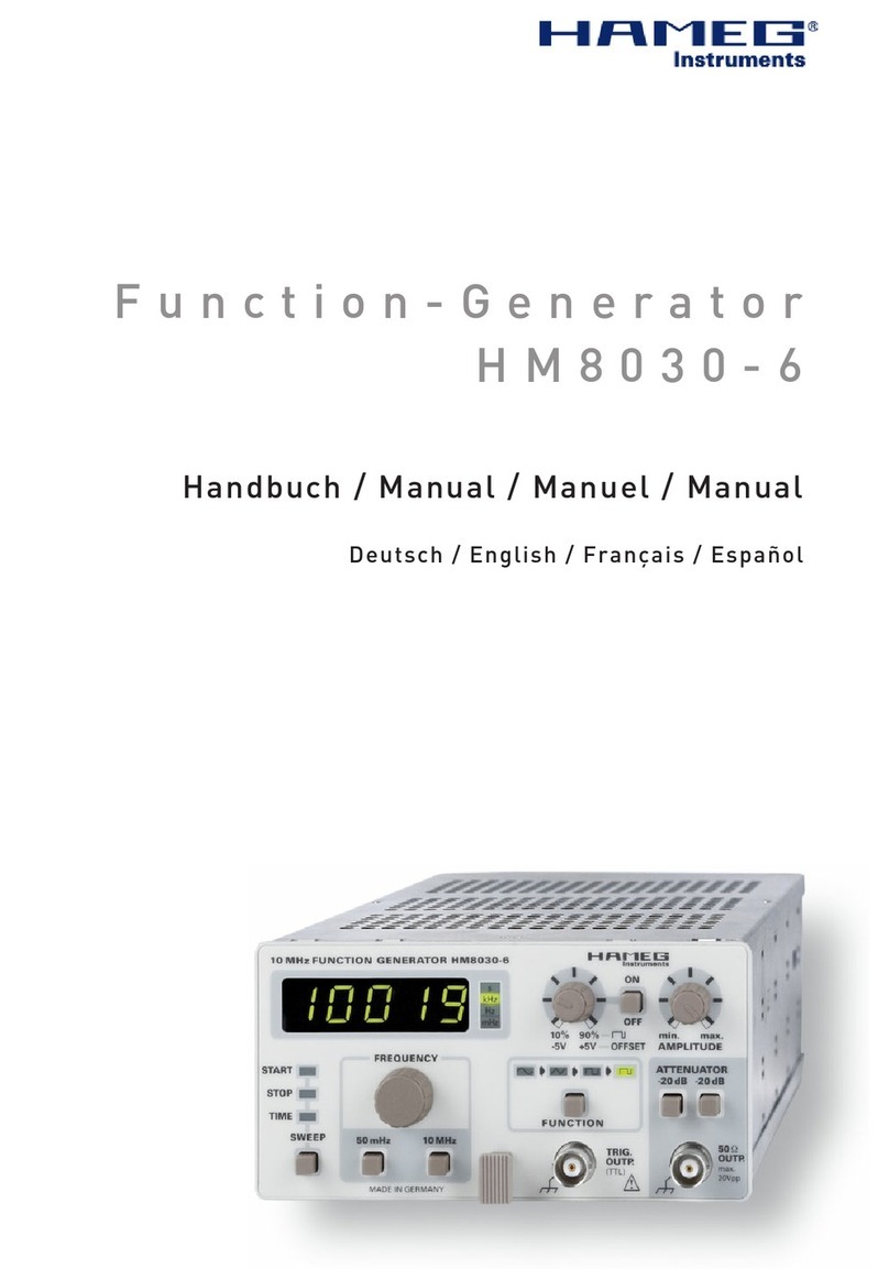Hameg HM8030-6 manual