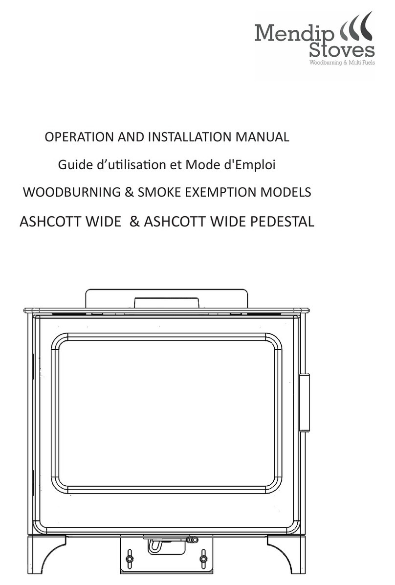 Mendip Stoves ASHCOTT WIDE Operation and installation manual Mendip Stoves ASHCOTT WIDE Operation and installation manual