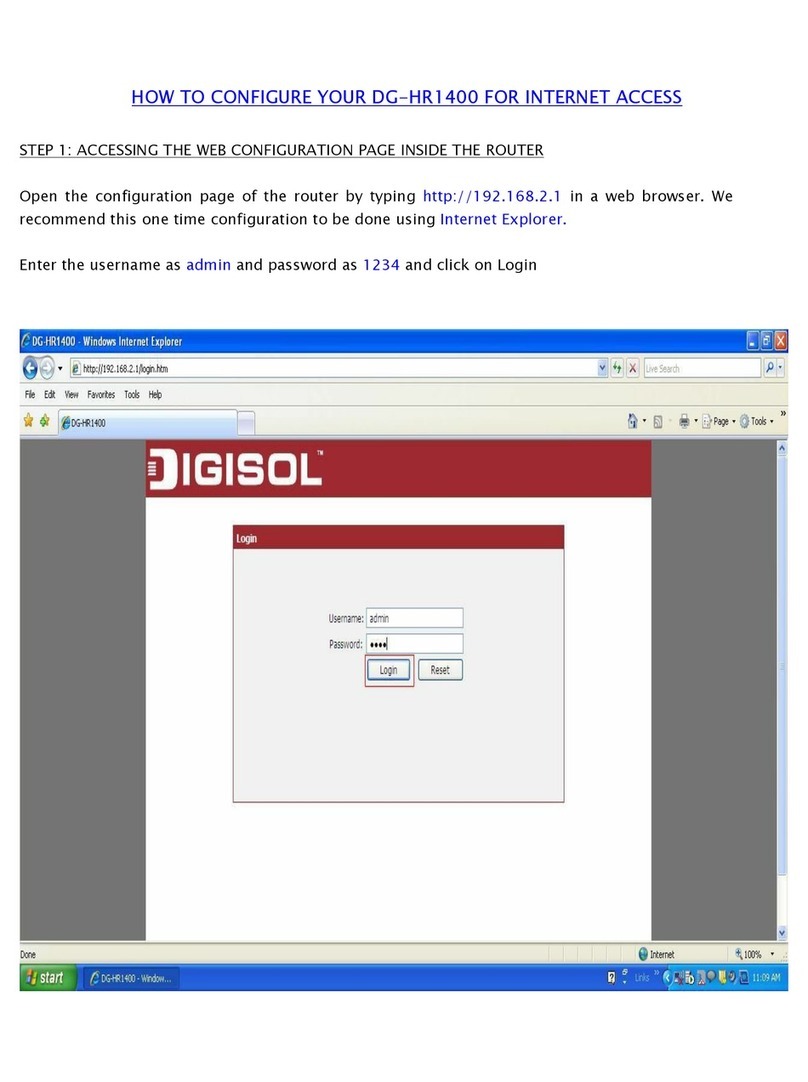 Digisol DG-HR1400 Configuration guide