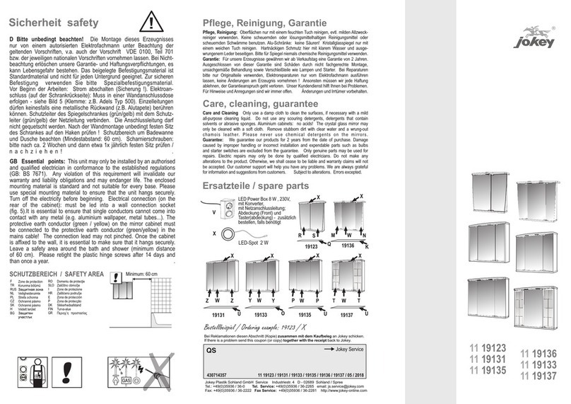 jokey 11 19123 User manual