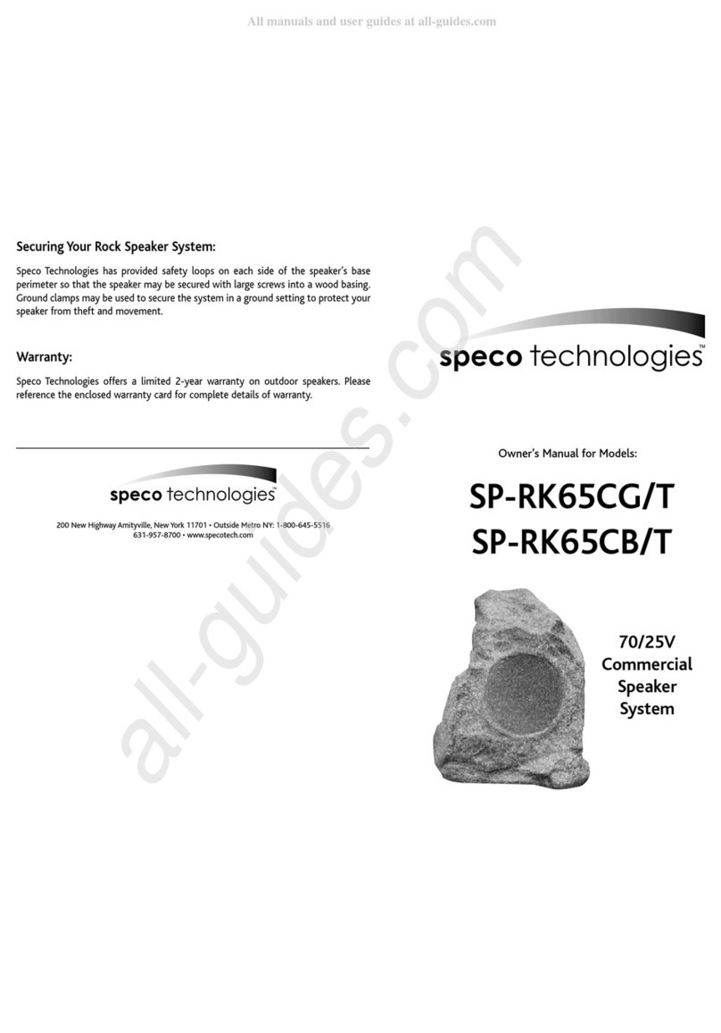 Speco SP-RK65CG/T User manual