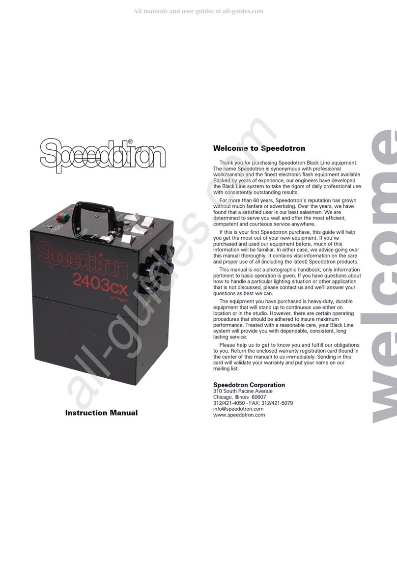 Speedotron 2403CX instruction manual
