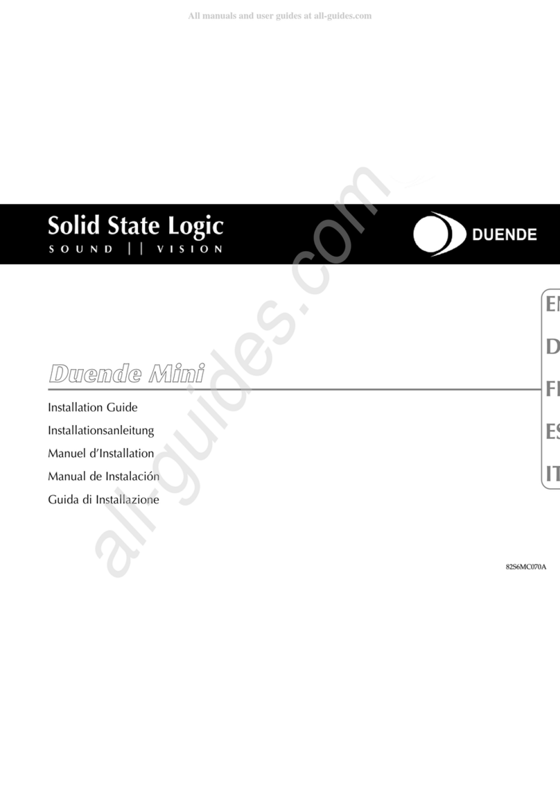Solid State Logic Duende Mini installation guide