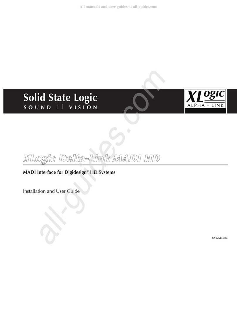 Solid State Logic XLogic Delta-Link MADI HD User manual