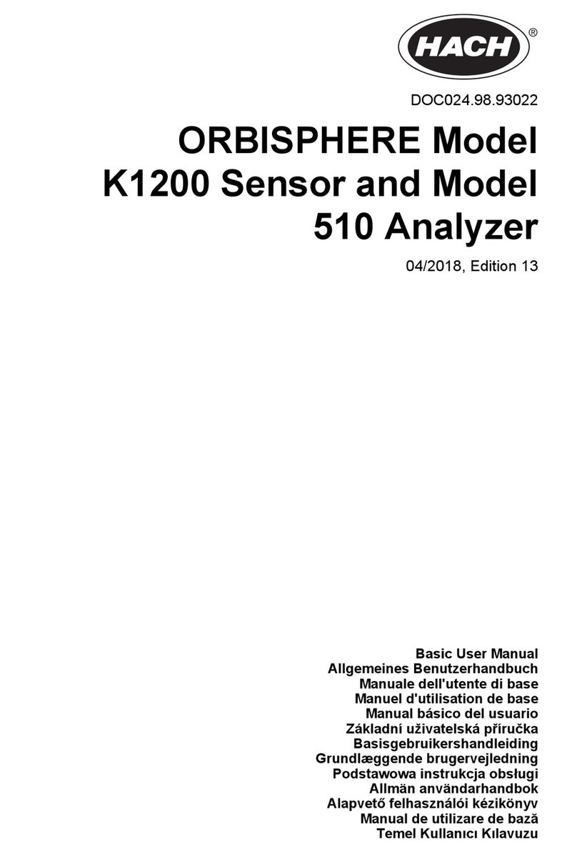 Hach ORBISPHERE K1200 Quick manual