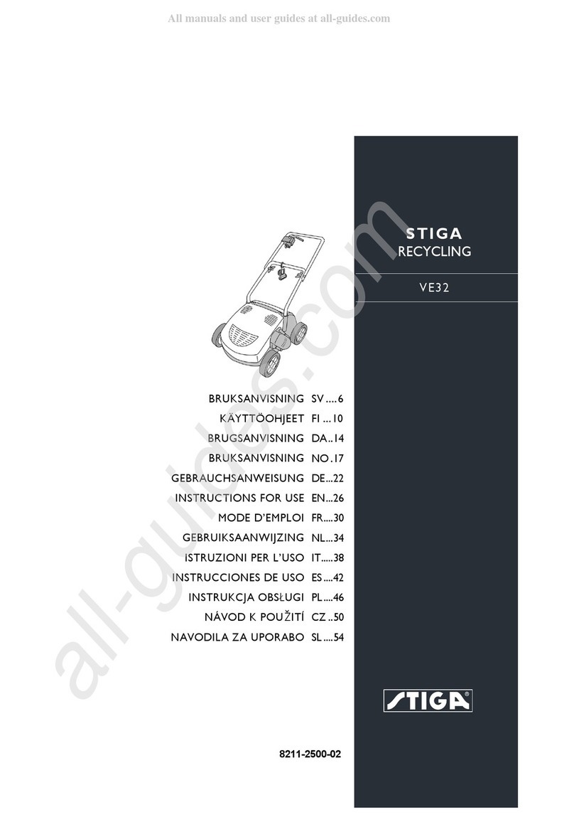 Stiga RECYCLING VE32 Instructions for use