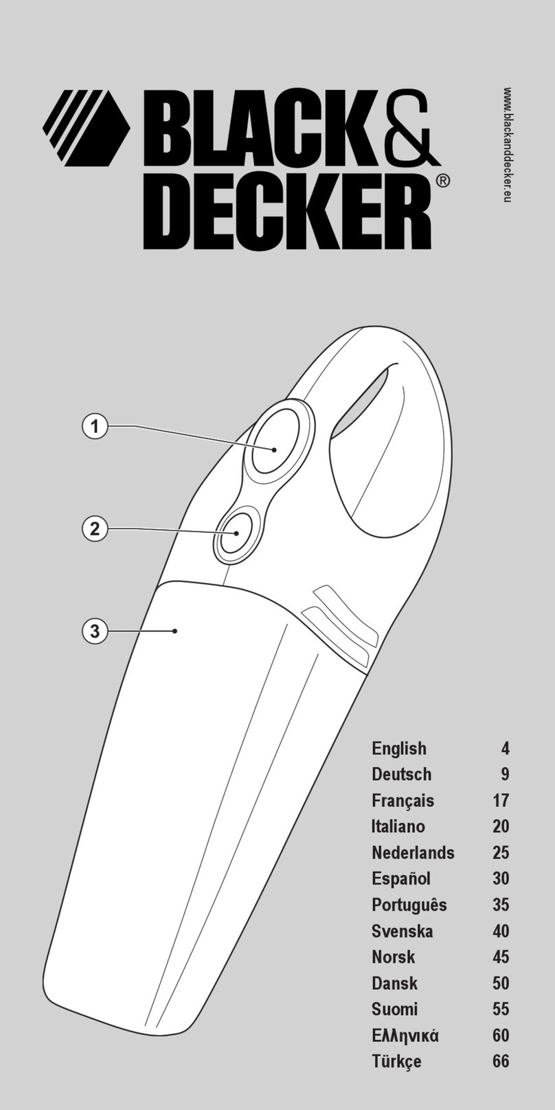 BLACK DECKER V1250 H1 manual