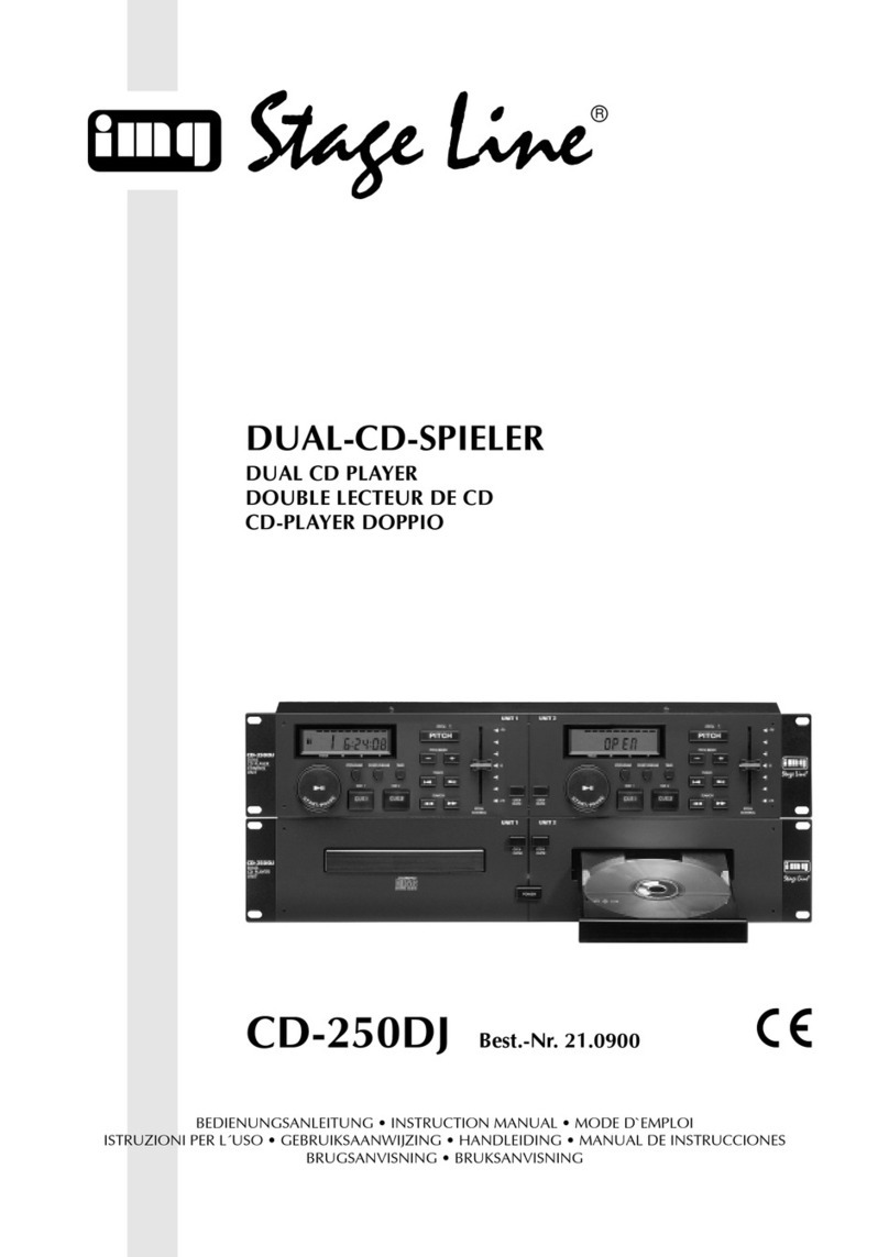 imq Stage Line CD-250DJ instruction manual