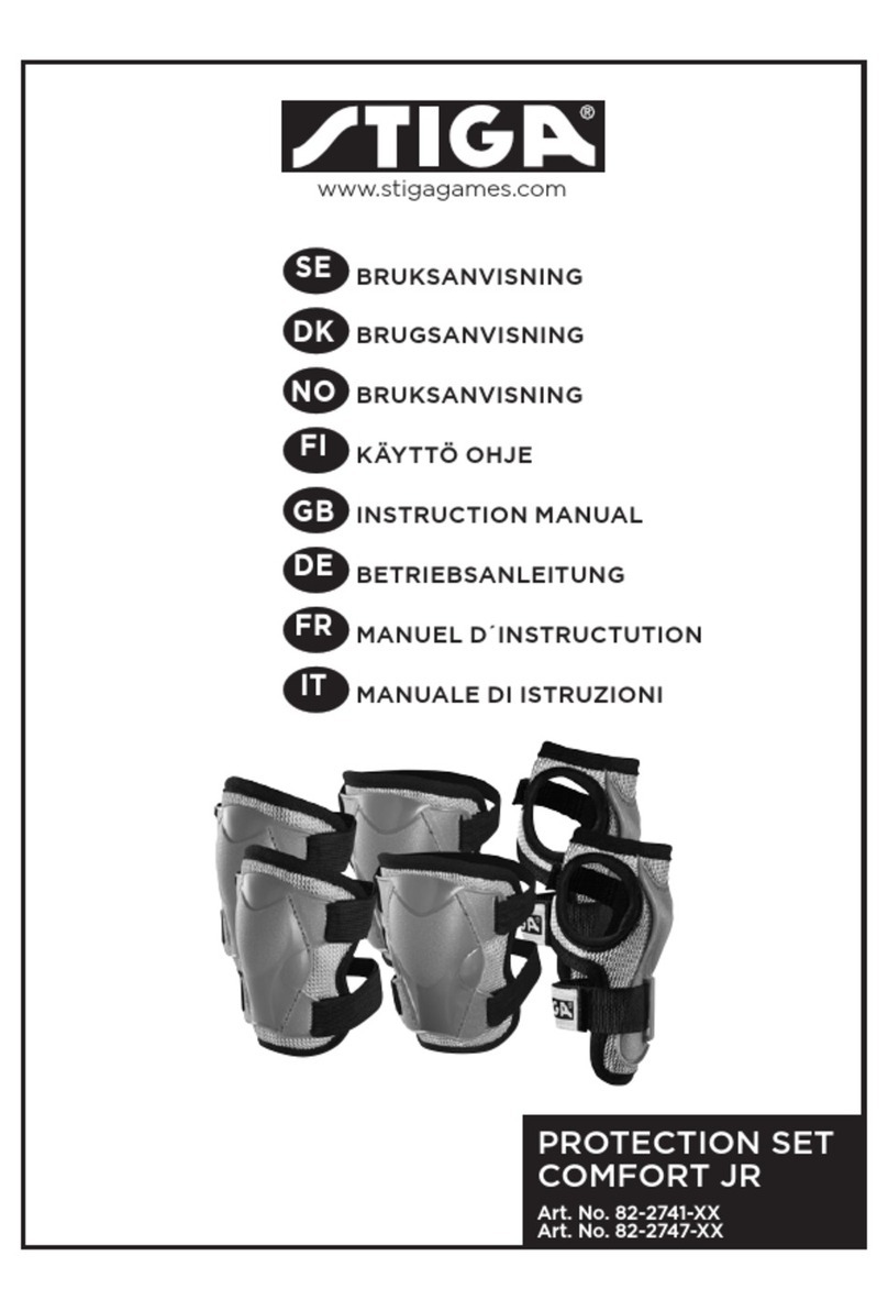 Stiga PROTECTION SET COMFORT JR instruction manual Stiga PROTECTION SET COMFORT JR instruction manual
