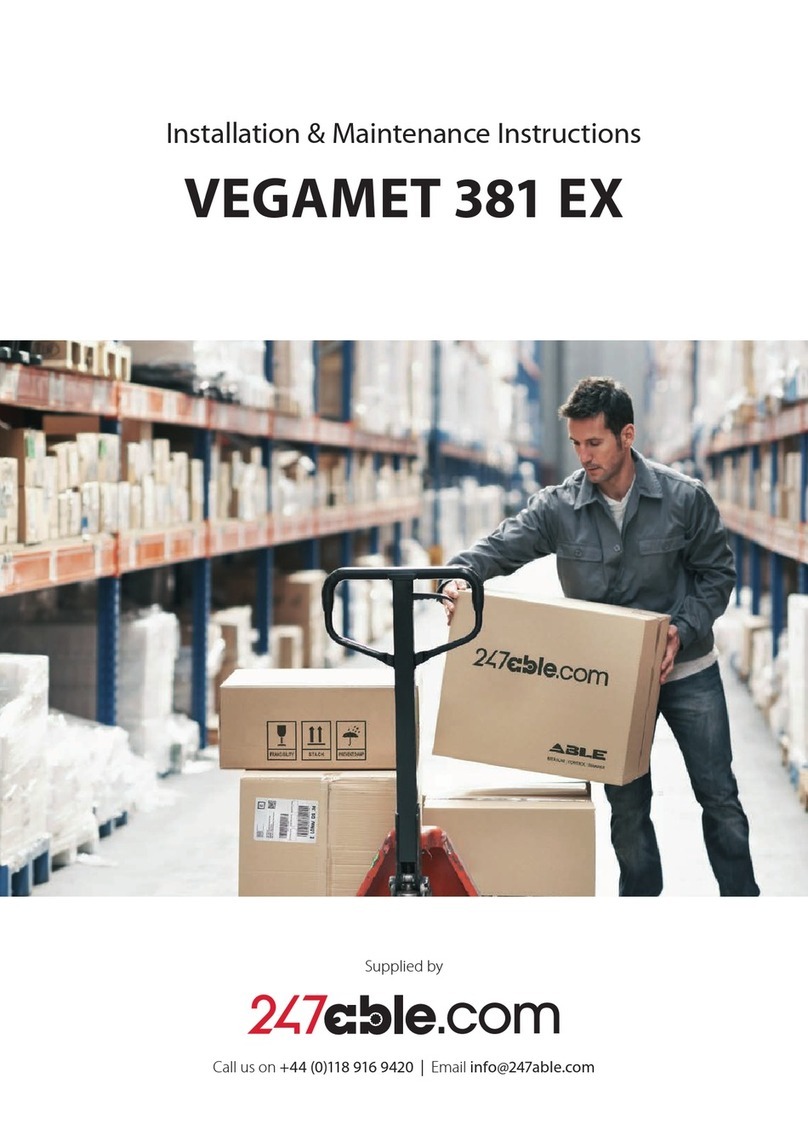 Vega VEGAMET 381 Ex operating instructions
