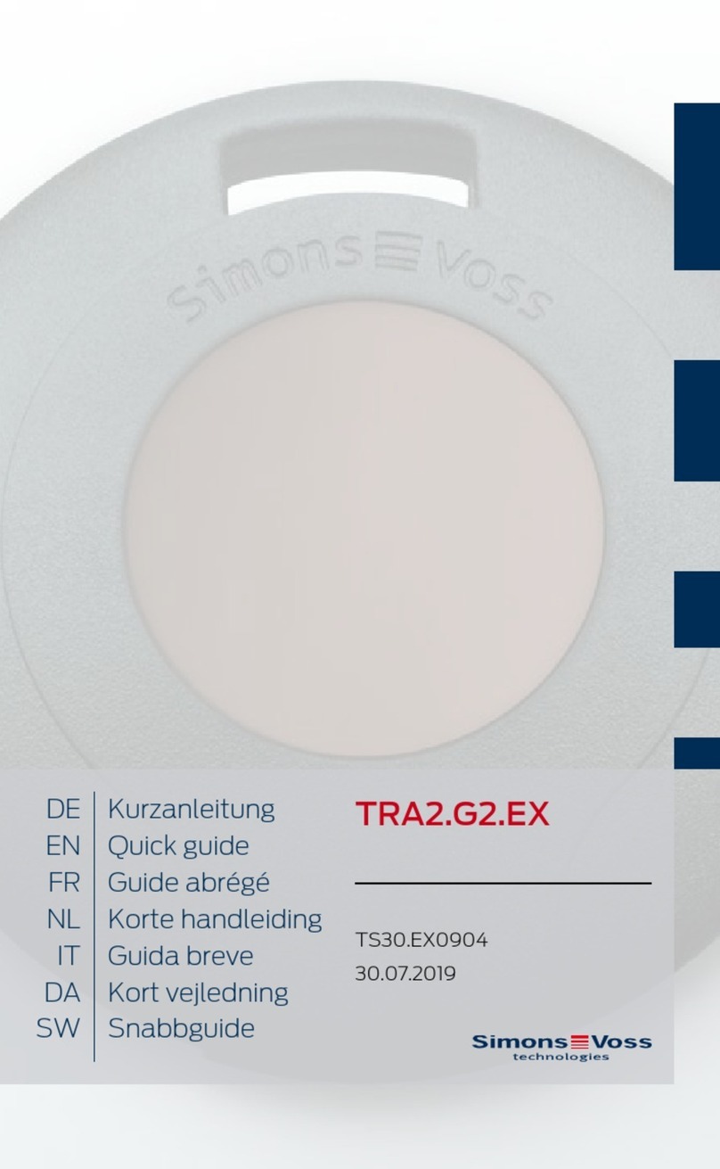 Simons Voss Technologies TRA2.G2.EX User manual Simons Voss Technologies TRA2.G2.EX User manual