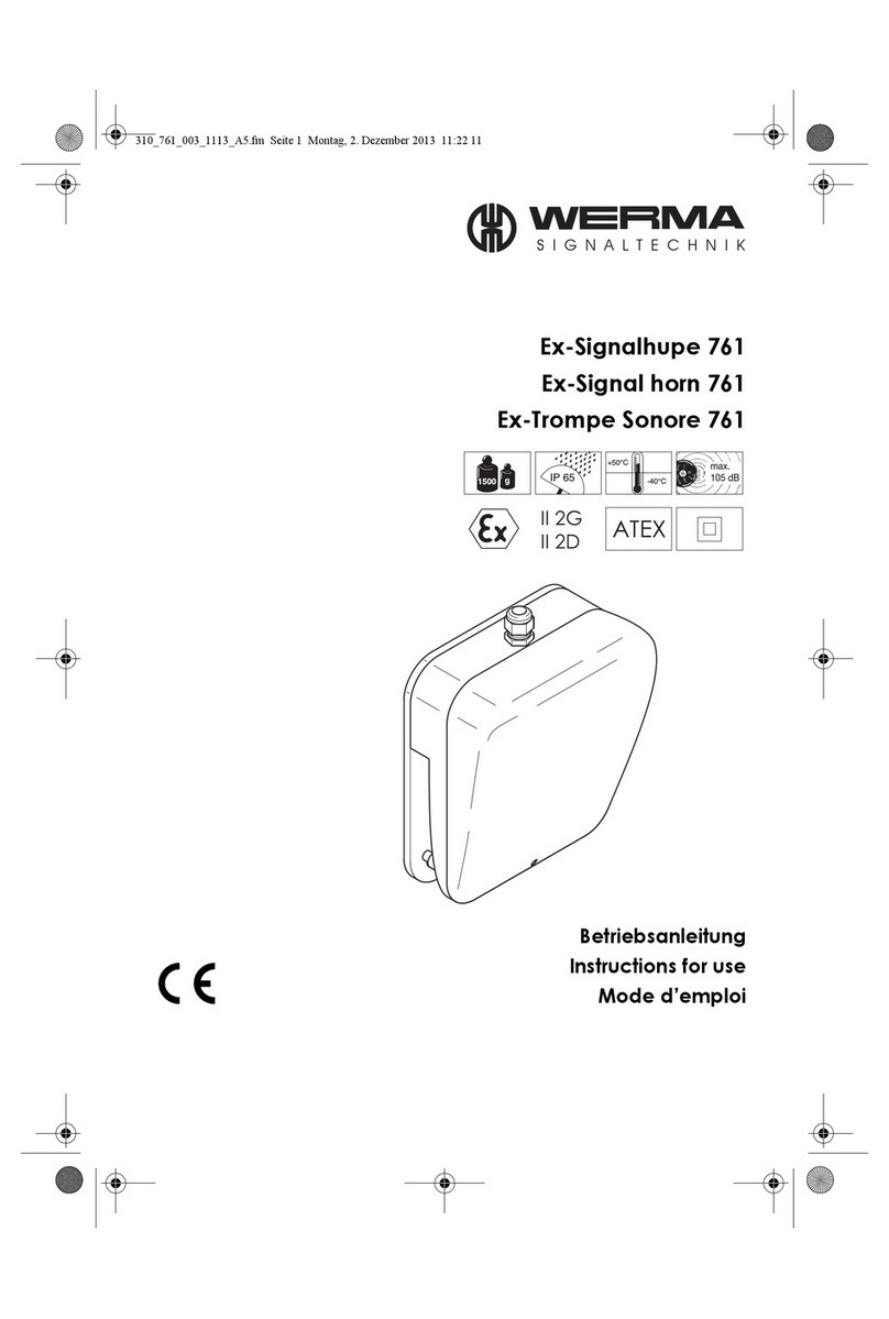 WERMA Signaltechnik 761 User manual