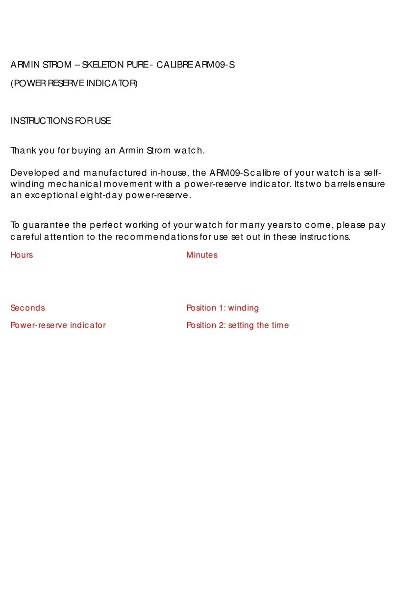 Armin Strom Skeleton Pure ARM09-S User manual Armin Strom Skeleton Pure ARM09-S User manual