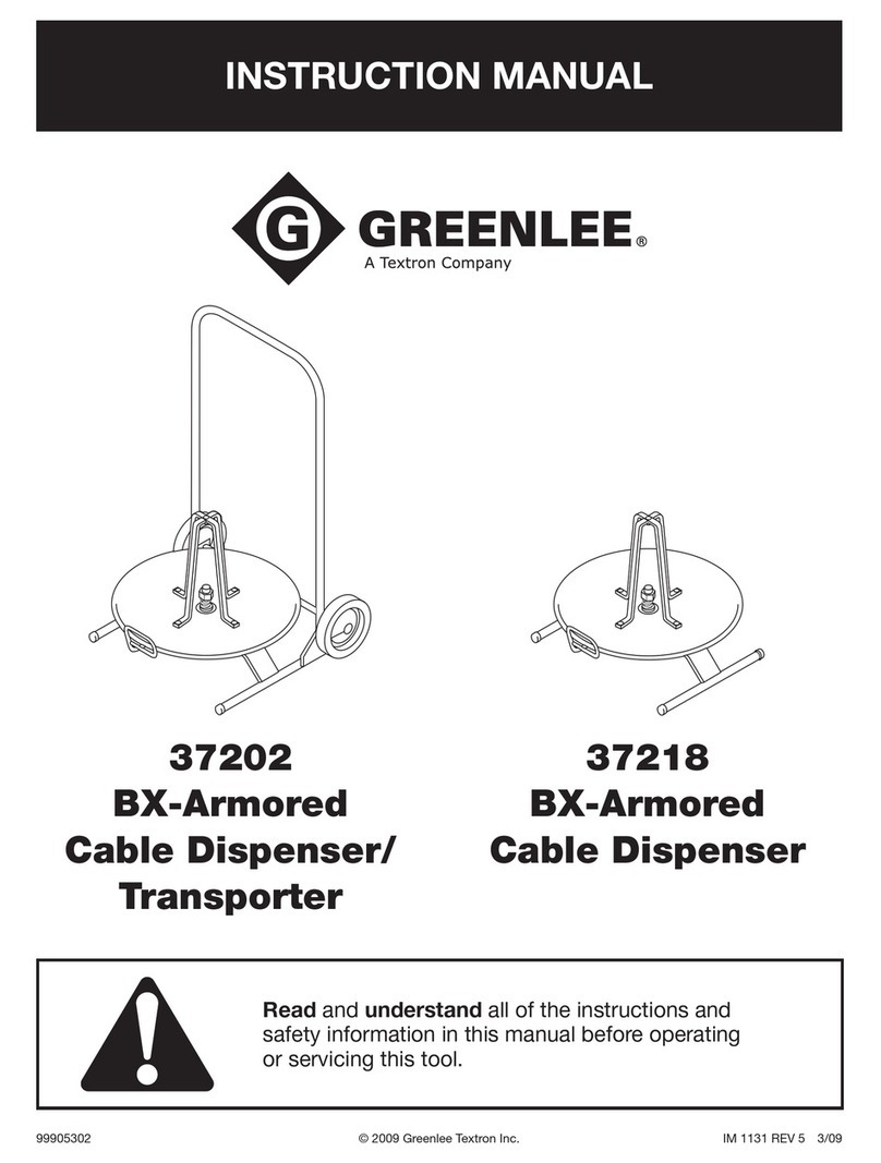 Textron Greenlee 37218 User manual