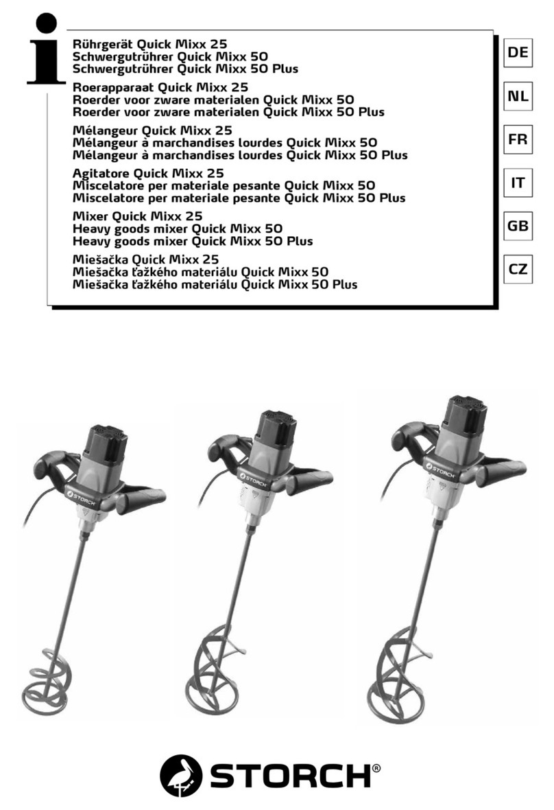 Storch Quick Mixx 25 operating instructions