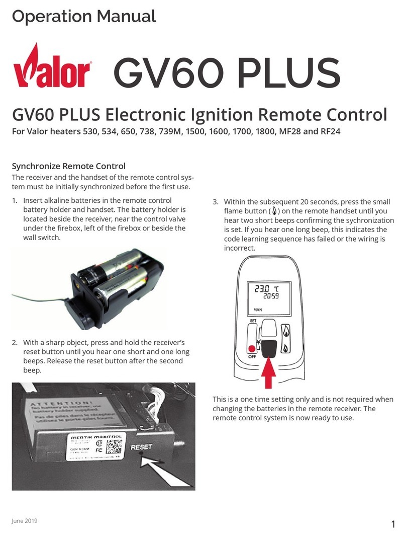 Valor GV60 PLUS Operation manual