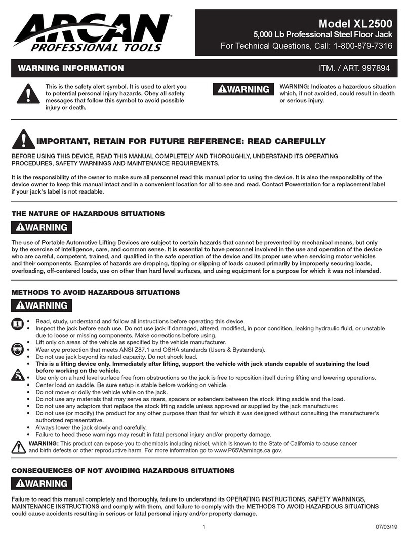 Arcan XL2500 manual