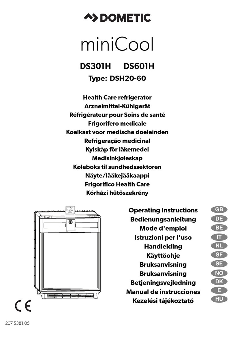 Dometic miniCool DS301H operating instructions