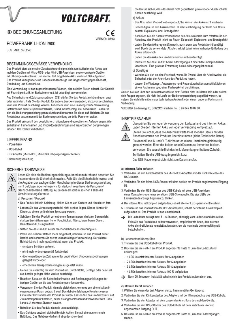VOLTCRAFT 55 62 48 operating instructions