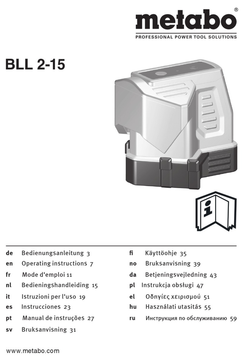 Metabo BLL 2-15 User manual