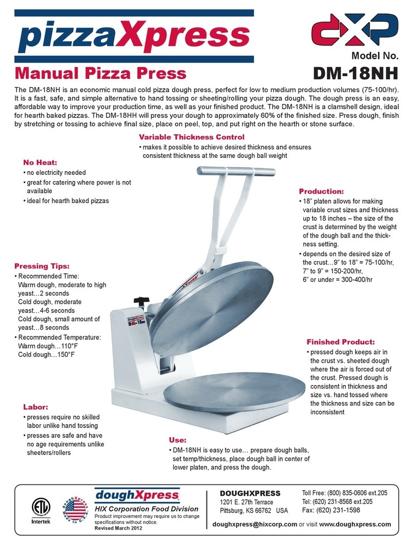 DOUGHXPRESS DM-18NH manual