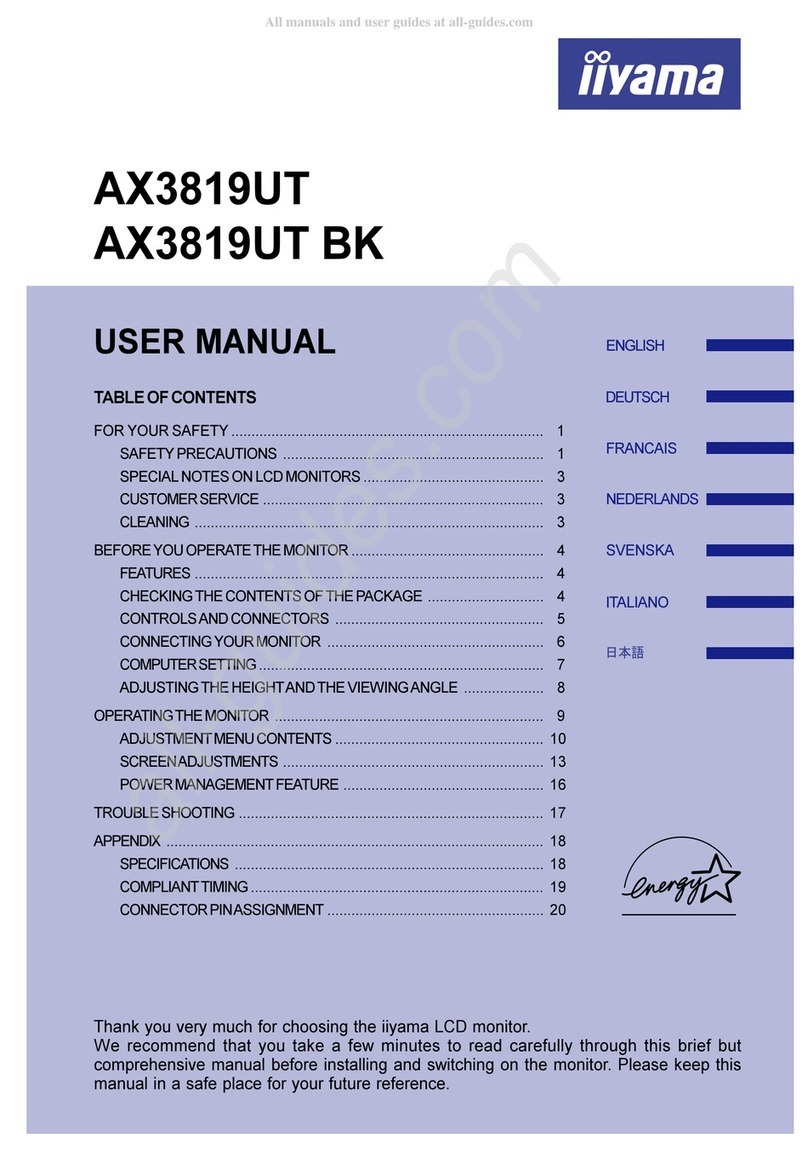 Iiyama AX3819UT BK user manual