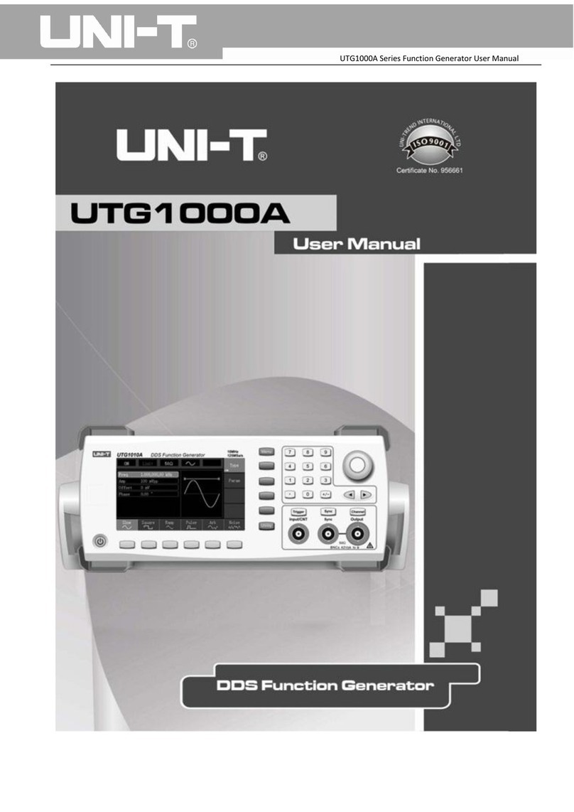 Unit UTG1000A Series User manual
