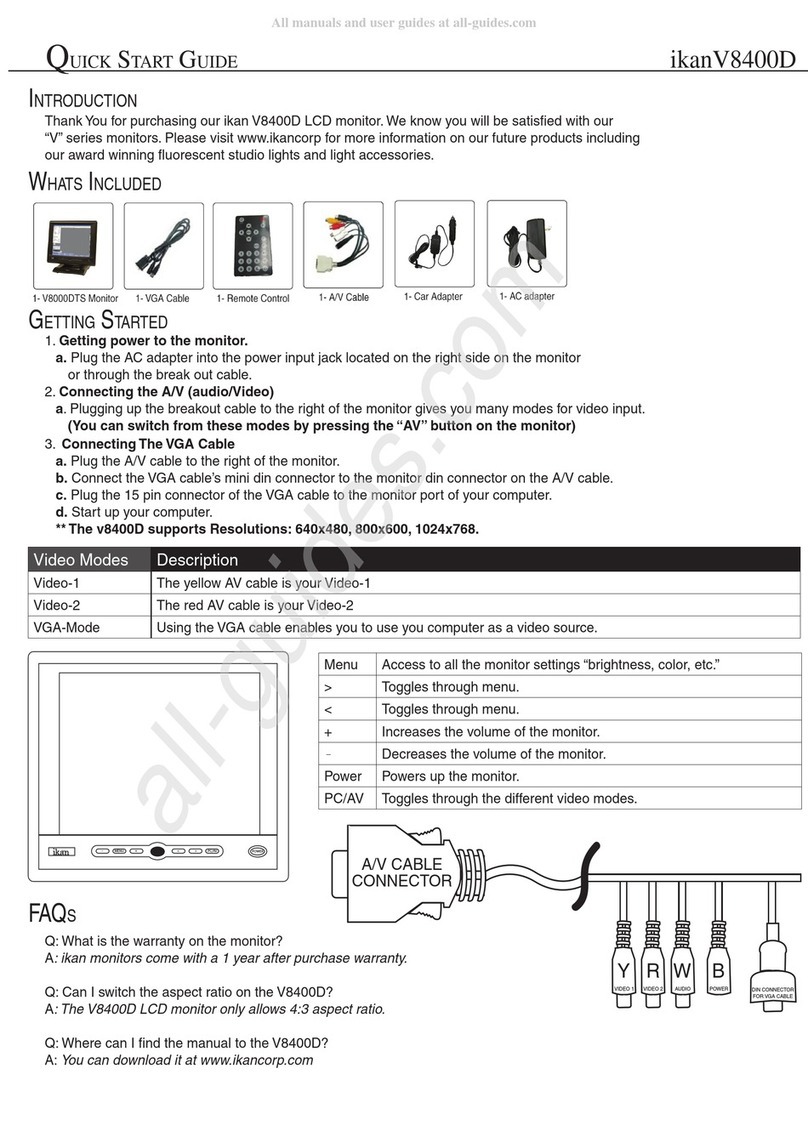 Ikan V8400D User manual